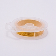 3 Strands Copper Craft Wire, Long-Lasting Plated, Golden, 24 Gauge, 0.5mm, about 20m/roll(CWIR-WH0005-0.5mm-G)