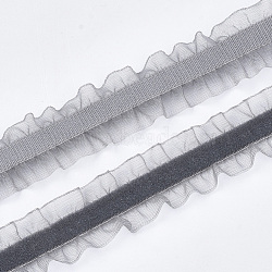 Velvet Organza Ribbon, Slate Gray, 3/4 inch(18mm), about 20yards/roll(18.29m/roll)(SRIB-T007-038)