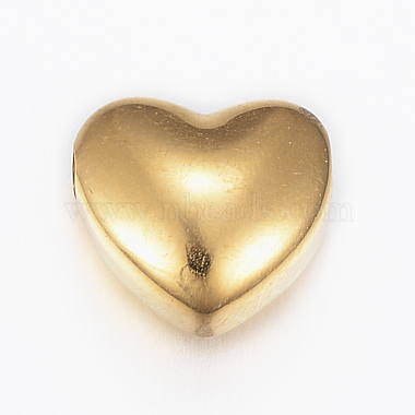 Golden Heart Stainless Steel Beads