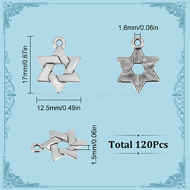 120 pendentifs en alliage de style tibétain(FIND-SC0008-41)-2