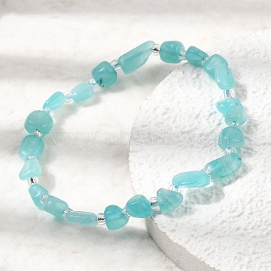 Natural Amazonite Beads Bracelets(GG-CBA05D5-02A-07A)-3