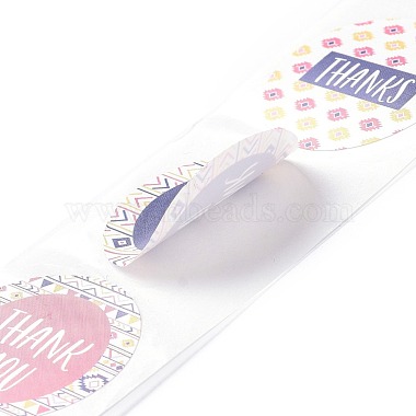 Круглые самоклеющиеся бумажные наклейки из пвх(DIY-XCP0001-50)-5
