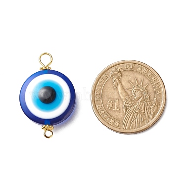 Transparent Evil Eye Resin Connector Charms(PALLOY-JF01848-01)-3