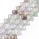Losange naturelle perles de fluorite brins(G-L254-08)-1