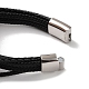 Men's Braided Black PU Leather Cord Multi-Strand Bracelets(BJEW-K243-11P)-4