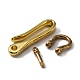 U-Shaped Brass Key Hook Shanckle Clasps(KK-WH0047-76B-G)-2