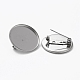 304 Stainless Steel Brooch Cabochon Settings(STAS-L253-010A-P)-2