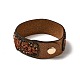 Faux Suede Snap Cord Bracelet(BJEW-F428-16)-5