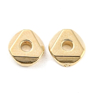 CCB Plastic Beads, Triangle, Golden, 6x6x1.8mm, Hole: 1.4mm(CCB-K011-05A-G)