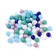 Glass Beads, Faceted, Rondelle, Mixed Color, 8x6mm, Hole: 1mm(X-GLAA-E395-01-8mm)