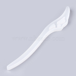 Hairpin DIY Silicone Molds, Resin Casting Molds, For UV Resin, Epoxy Resin Jewelry Making, Hair Stick Molds, White, 18.2x2.2x1.1cm(X-DIY-WH0072-15)