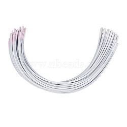 Spray Paint Iron Boning, Underwear Accessories, Half Round, White, 140~143x80~90x0.8mm(FIND-WH0139-804)