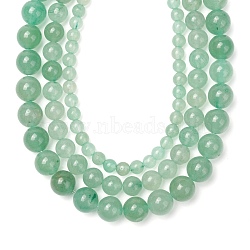 3 Strand 3 Sizes Natural Green Aventurine Beads Strands, Round, 1strand/size(G-FS0001-02)