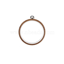 ABS Plastic Cross Stitch Embroidery Hoops, Embroidered Display Frame, Sewing Tools Accessory, Ring, 175mm, Inner Diameter: 150mm(PW-WG38854-02)