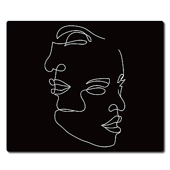 Rubber with Cloth Mouse Pad, Customization Mouse Pad, Rectangle, Human Pattern, 20x24x0.3cm