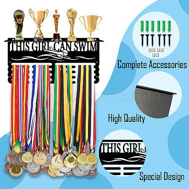 Iron Medal Holder & Tray(AJEW-WH0394-006)-2