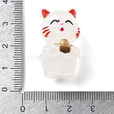 Luminous Resin Lucky Cat Display Decorations(DJEW-P020-01C)-3