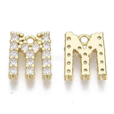Brass Micro Pave Cubic Zirconia Charms(X-KK-T060-05-M-G-NF)-2