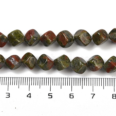 Natural Unakite Beads Strands(G-A257-A16-01)-5