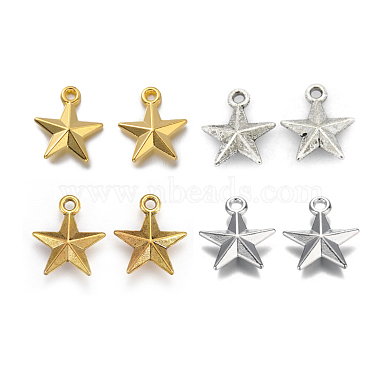 Mixed Color Star Alloy Charms