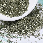 MIYUKI Delica Beads, Cylinder, Japanese Seed Beads, 11/0, (DB0671) Variegated Taupe Silk Satin, 1.3x1.6mm, Hole: 0.8mm, about 2000pcs/10g(X-SEED-J020-DB0671)