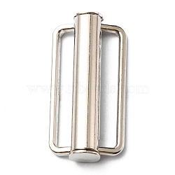 Alloy Belt Strap Buckles, for Down Jacket Windbreaker Garment Accessories, Rectangle, Stainless Steel Color, 36x18x6.5mm, Hole: 29x3.4mm(PALLOY-F302-02A-P)