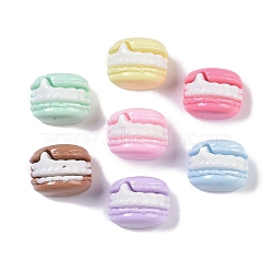 Resin Decoden Cabochons, Macaron, Mixed Color, 14.5x17.5x14.5mm(RESI-H162-16)