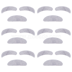 Cloth Simulation Eyebrow & Beards, with Adhesive Back, for Halloween Decorations, Silver, 77~90x23~28x3mm, 3pcs/set(AJEW-WH0258-127)