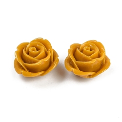 Synthetic Coral Carved Beads, Dyed, Flower, Orange, 19x13mm, Hole: 1.3mm(CORA-M001-05D)