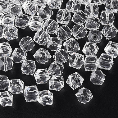 Clear Cube Acrylic Beads