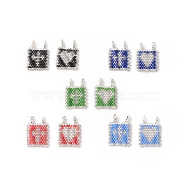Colorful Mixed Shapes Glass Pendants