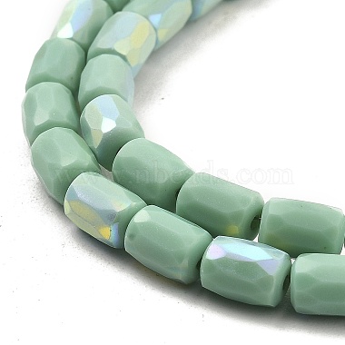 Frosted Imitation Jade Glass Beads Strands(GLAA-P058-07B-10)-3
