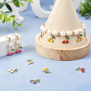 60Pcs 6 Colors Alloy Enamel Charms(FIND-TA0002-31)-8