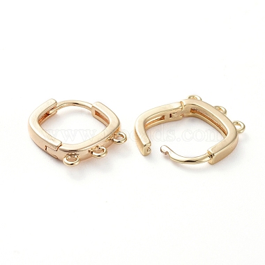 Real Gold Plated Brass Hoop Earring Findings