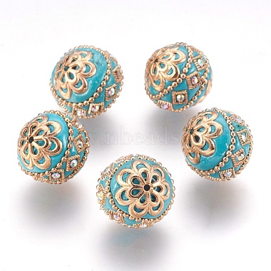 20mm SkyBlue Round Polymer Clay Beads