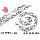 201 conjuntos de joyas de collar y pulsera de cadena bizantina de acero inoxidable(SJEW-V0263-05)-1