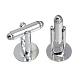 Brass Cufflinks for Men(FIND-WH0420-52B-S)-1