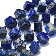 Natural Lapis Lazuli Beads Strands, Rhombus, 10~12x11~13x11~13mm, Hole: 1mm, about 27pcs/strand, 16.14''(41cm)(G-K245-G01-02)
