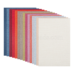 BENECREAT Cotton Flax Fabric, Sofa Cover, Garment Accessories, Mixed Color, 29~30x19~20x0.07cm, 15 colors, 1pc/color, 15pcs/set(DIY-BC0001-46)