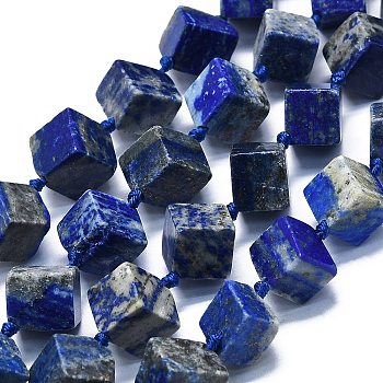 Natural Lapis Lazuli Beads Strands, Rhombus, 10~12x11~13x11~13mm, Hole: 1mm, about 27pcs/strand, 16.14''(41cm)