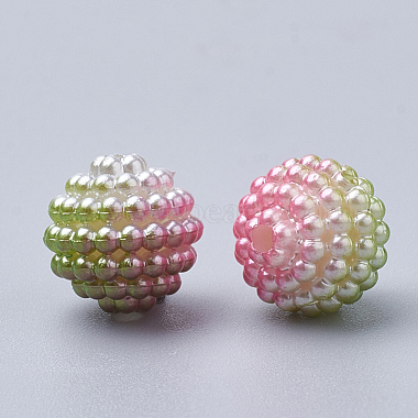 Imitation Pearl Acrylic Beads(OACR-T004-10mm-06)-2