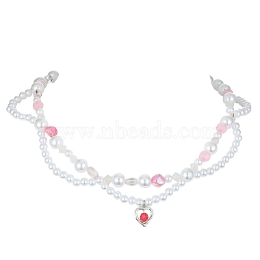 Alloy Heart Pendant Necklace(NJEW-FZ00004-11)-3