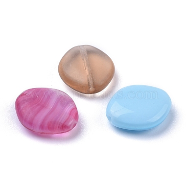 perles de verre tchèques transparentes et opaques(GLAA-O018-17)-3
