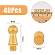 40Pcs Steel Nipple Stud Rivets(FIND-FH0008-02G)-2