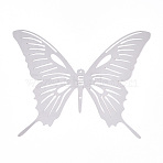 201 Stainless Steel Connector Charms, Butterfly Links, Stainless Steel Color, 56x70x0.3mm, Hole: 1mm(STAS-N103-204P)