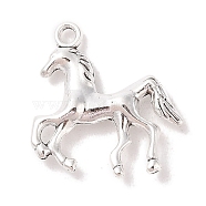 Tibetan Style Alloy Horse Pendants, Cadmium Free & Lead Free, Antique Silver, 24x21.5x4mm, Hole: 2mm, about 217pcs/500g(TIBEP-Q043-252-RS)