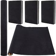 1.1M Self Adhesive Velvet Book Covers, Notebook Wraps, Black, 37x0.06cm(DIY-WH0491-88B-02)