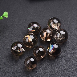 Natural Smoky Quartz Crystal Ball Display Decorations, Reiki Energy Stone Sphere, Feng Shui Ornaments, 25~30mm(PW-WG31081-01)