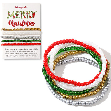 Mixed Color Seed Beads Bracelets