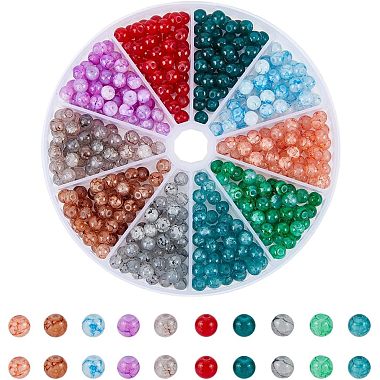 Mixed Color Round Glass Beads